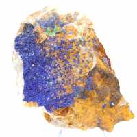 Tvåfärgad azuritmalakitprov