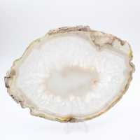 Skiva av bandad kalcedon