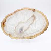 Grå och blå agat från Brasilien