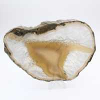 Skiva av agat med täta band