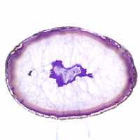 Skiva av purpur agatmineral - Ursprung: Brasilien