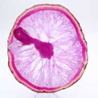 Naturlig rosafärgad agatskiva