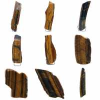 Polerad tiger's eye rock