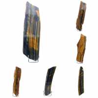 Polerad tiger's eye rock