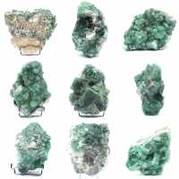 Naturliga kubiska fluoritkristaller från madagaskar
