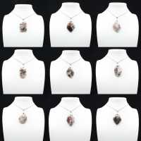 Rosa Tourmaline Inclusion Flame Pendant