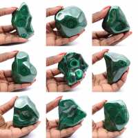 Block naturel av Malakit Block naturel av Malakit