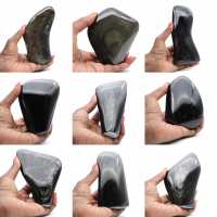 Friformad gyllene obsidian