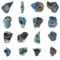 Azurit Malakit skiva för mineralsamling