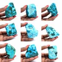 Polerad sten i Kongo Chrysocolla