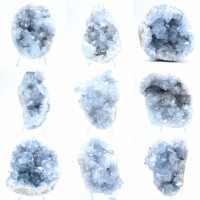 Blå celestitgeod Madagaskar naturlig formation Blå celestitgeod Madagaskar naturlig formation