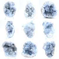 Blå celestitgeod Madagaskar naturlig formation Blå celestitgeod Madagaskar naturlig formation