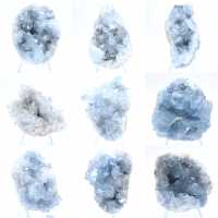 Blå celestitgeod Madagaskar naturlig formation Blå celestitgeod Madagaskar naturlig formation