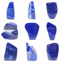 Dekorativt polerat lapis lazuli-block