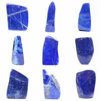 Dekorativt polerat lapis lazuli-block Dekorativt polerat lapis lazuli-block