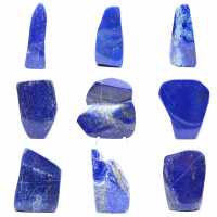 Dekorativt polerat lapis lazuli-block