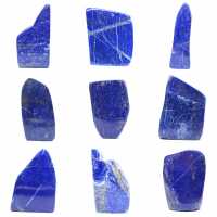 Dekorativt polerat lapis lazuli-block Dekorativt polerat lapis lazuli-block