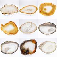 Naturlig brasiliansk agatskiva