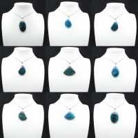 Blå Apatithänge från Madagaskar - Natursten