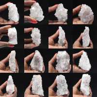 Råkvarts från Marocko, kristaller med goetitinneslutningar Råkvarts från Marocko, kristaller med goetitinneslutningar