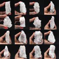 Råkvarts från Marocko, kristaller med goetitinneslutningar