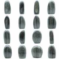 Naturlig strimmig grön jaspissten Naturlig strimmig grön jaspissten