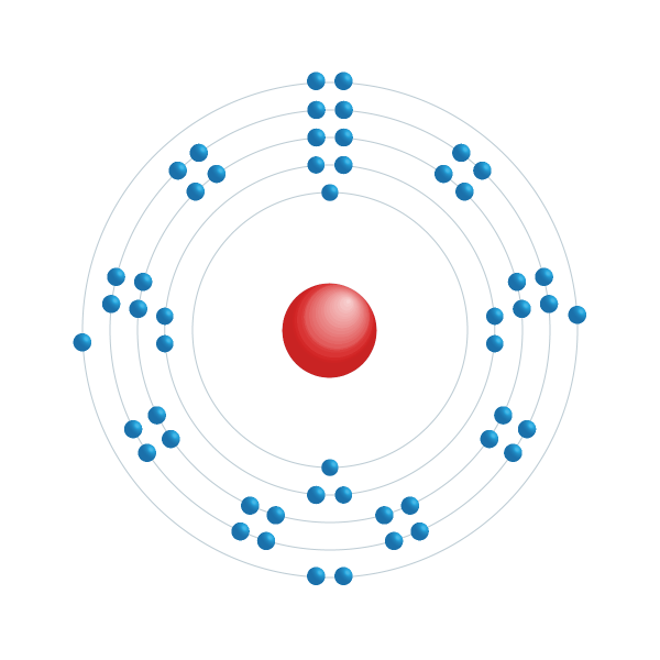 Tellur Elektroniskt konfigurationsschema Tellur Elektroniskt konfigurationsschema
