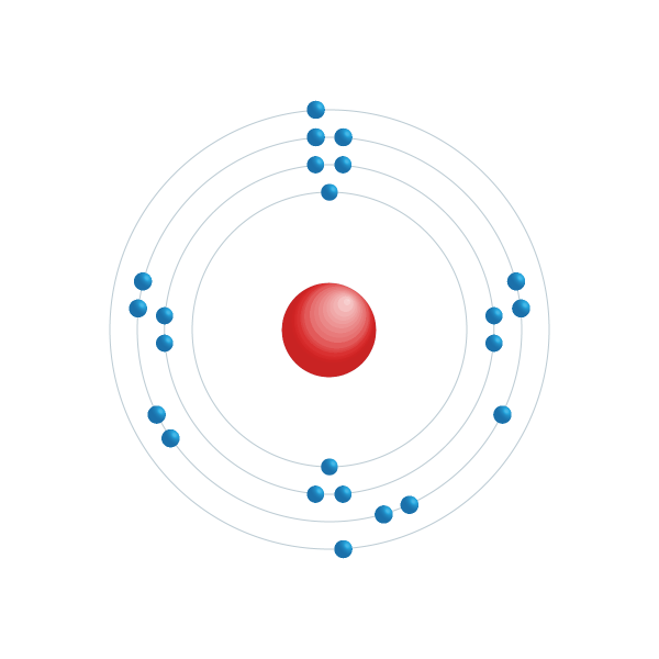 Vanadin Elektroniskt konfigurationsschema Vanadin Elektroniskt konfigurationsschema