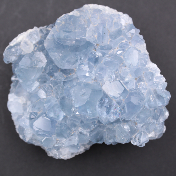 Blå celestitkristaller