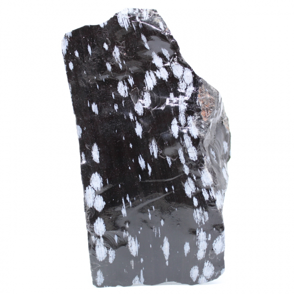 Stort snöigt Obsidian-block