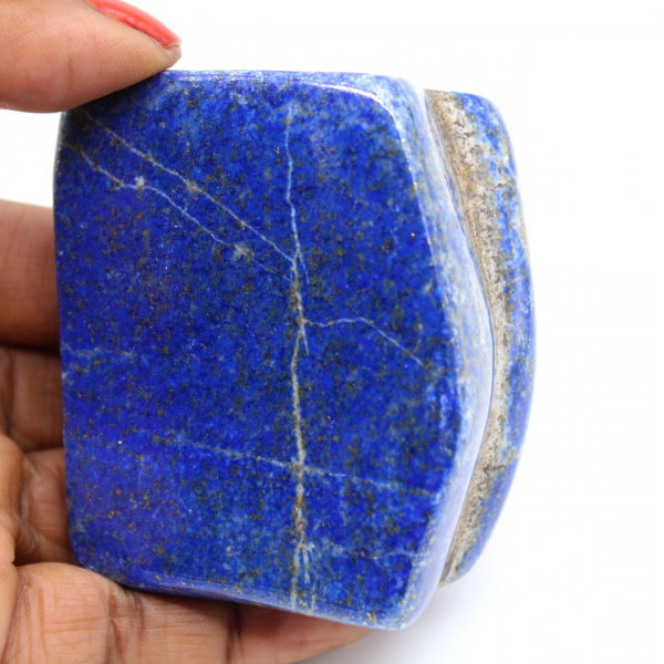 Polerad naturlig lapis lazuli