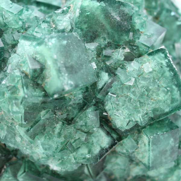 Kubiska kristaller av fluorit på matris 2,5 kilo