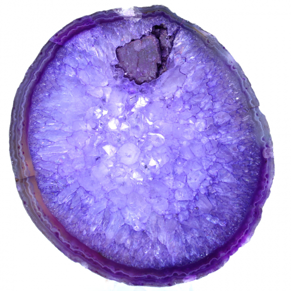Violett agatsten från Brasilien