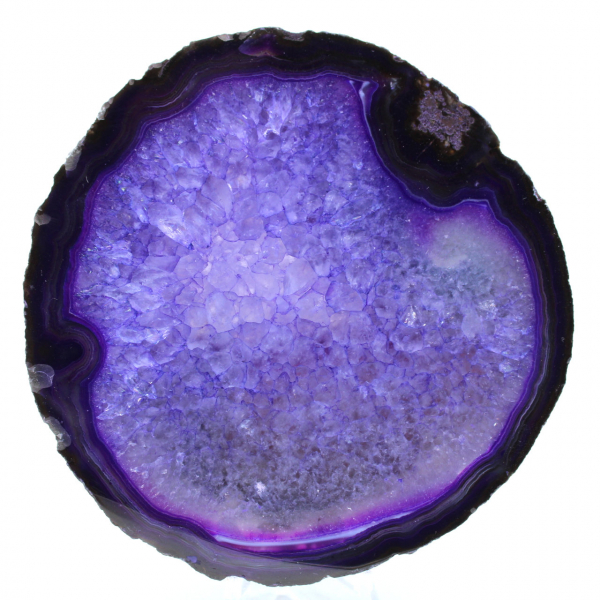 Violett agatsten från Brasilien