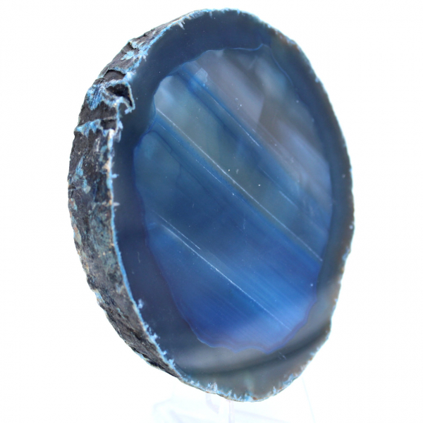 Mineralblå agat dekoration