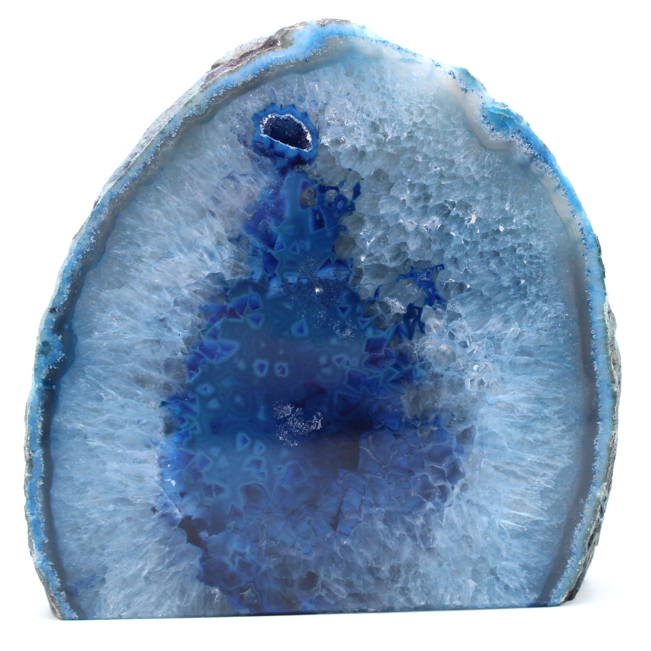 Blå agat dekorativ sten