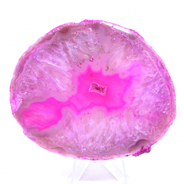Skiva rosa agat från Brasilien
