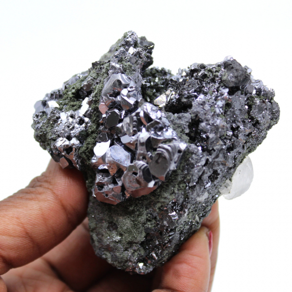 Sphalerit och galena naturliga kristaller