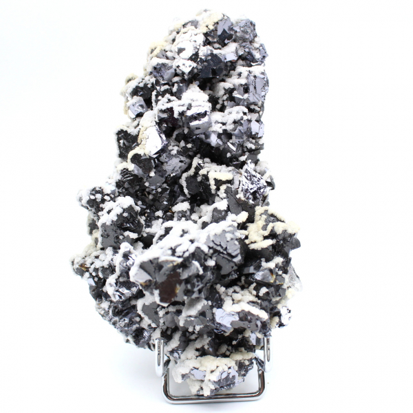 Sphalerit, galena och kalcit naturliga kristaller