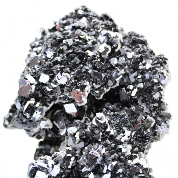 Sfalerit, galena och kalcit i kristaller