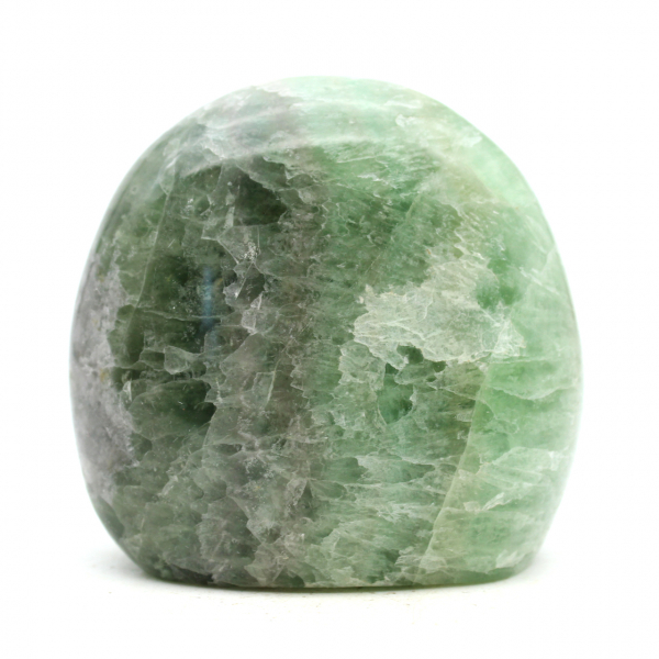 Grön fluorit polerad friform