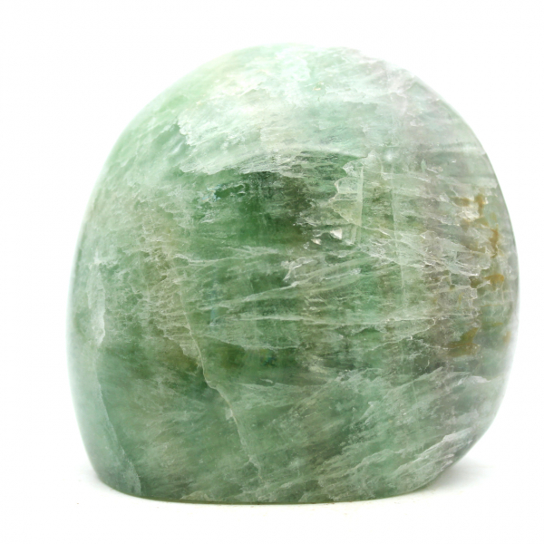 Grön fluorit polerad friform
