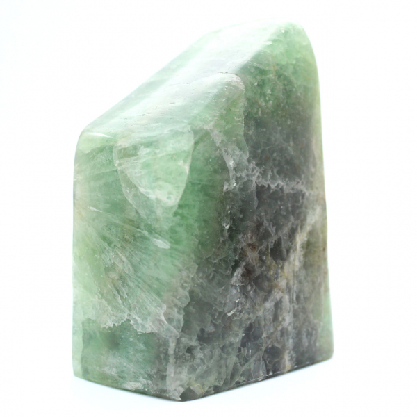 Grönt fluorit Heptahedron Block