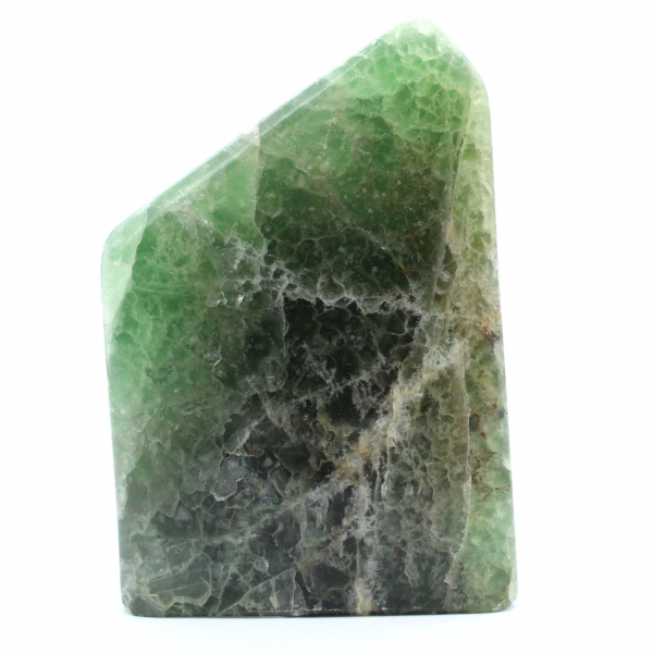 Grönt fluorit Heptahedron Block