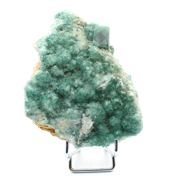 Rå naturliga gröna fluoritkristaller