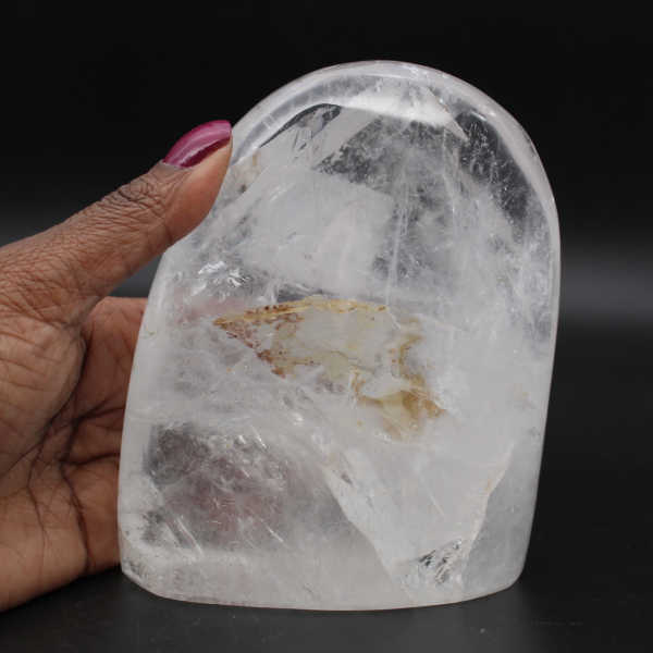 Polerad bergkristallfri form