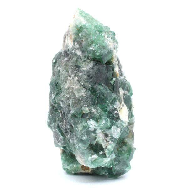 Rå naturlig grön fluorit