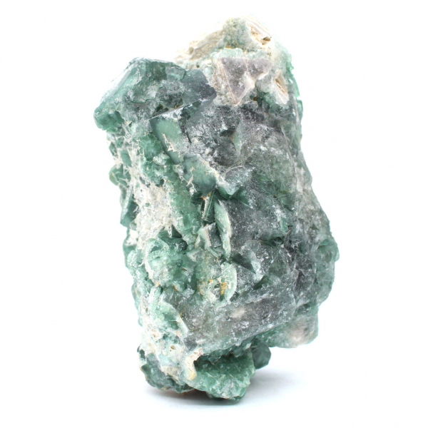 Rå naturlig grön fluorit