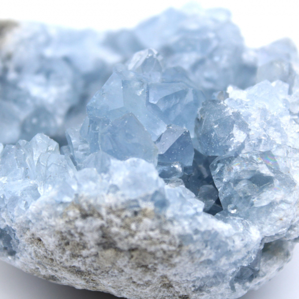 Celestite från Madagaskar kristalliserade