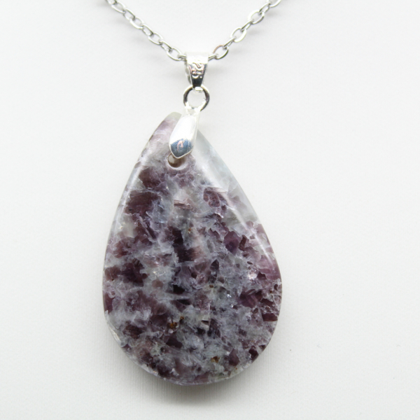 Lepidolite Drop Pendant